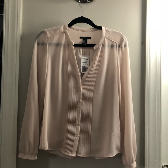Blouse top 👚 beige - Picture 5 of 6